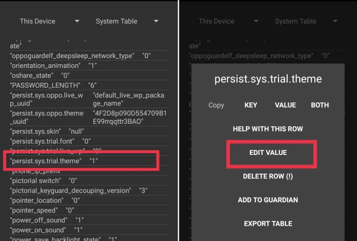 Change persist.sys.trial.theme via SetEdit